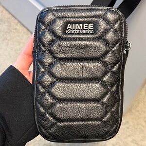 Aimee Kestenberg Black Quilted Belt Bag